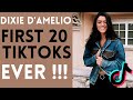 DIXIE D'AMELIO FIRST 20 TIKTOKS EVER! | Tik Tok Compilation