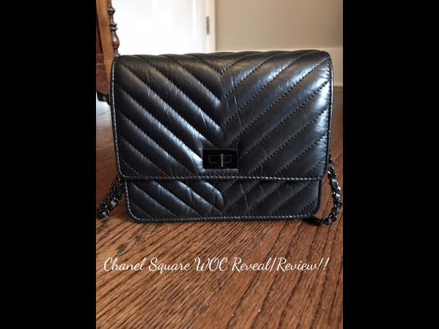 AUTH! NEW🦄 2020 Chanel Circular Mini Square Caviar WOC Wallet on Chain GHW  Bag