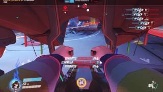 Overwatch - D.Va Quadruple Kill (POTG #14)