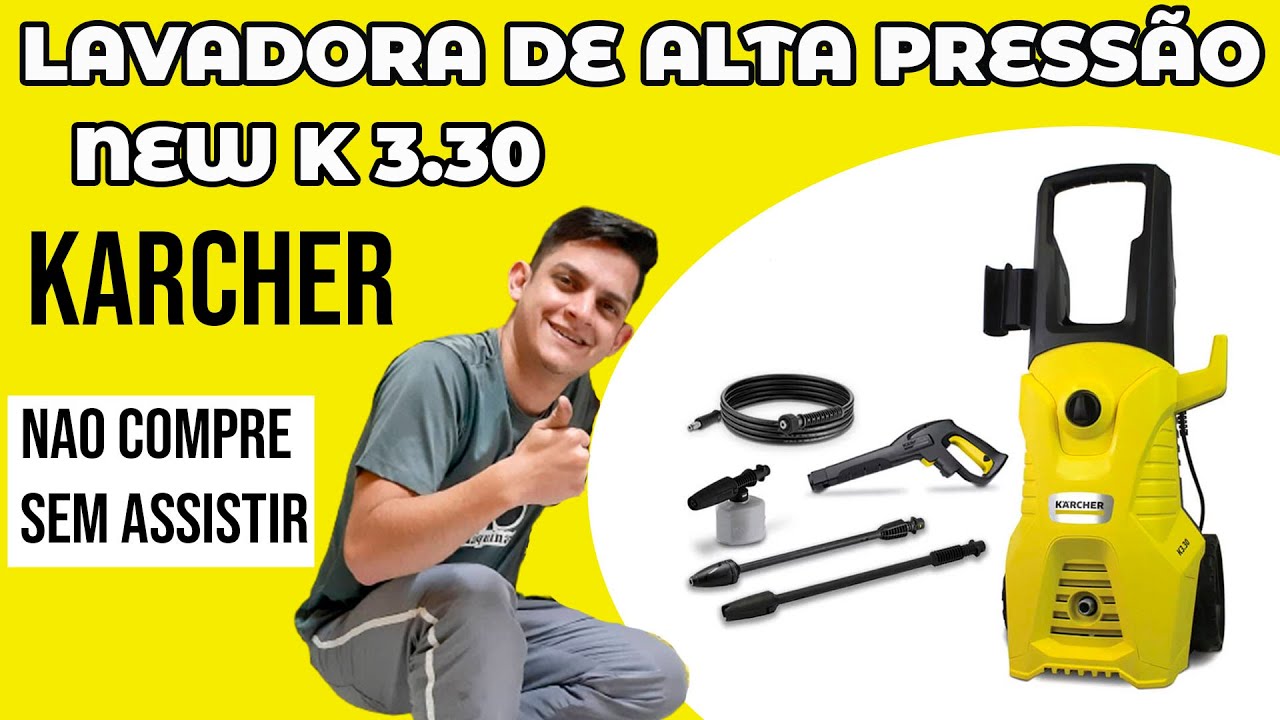 Nova Lavadora de Alta Pressao Karcher K3.30