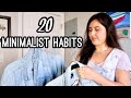 20 MINIMALIST HABITS to Start TODAY to Transform Your Life for 2021