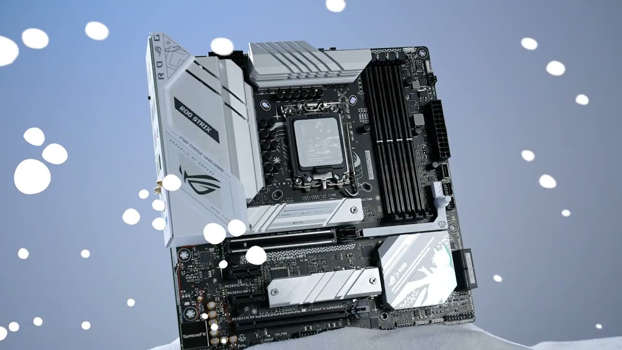 ROG STRIX B760-G GAMING WIFI DDR5版小吹雪主板- YouTube