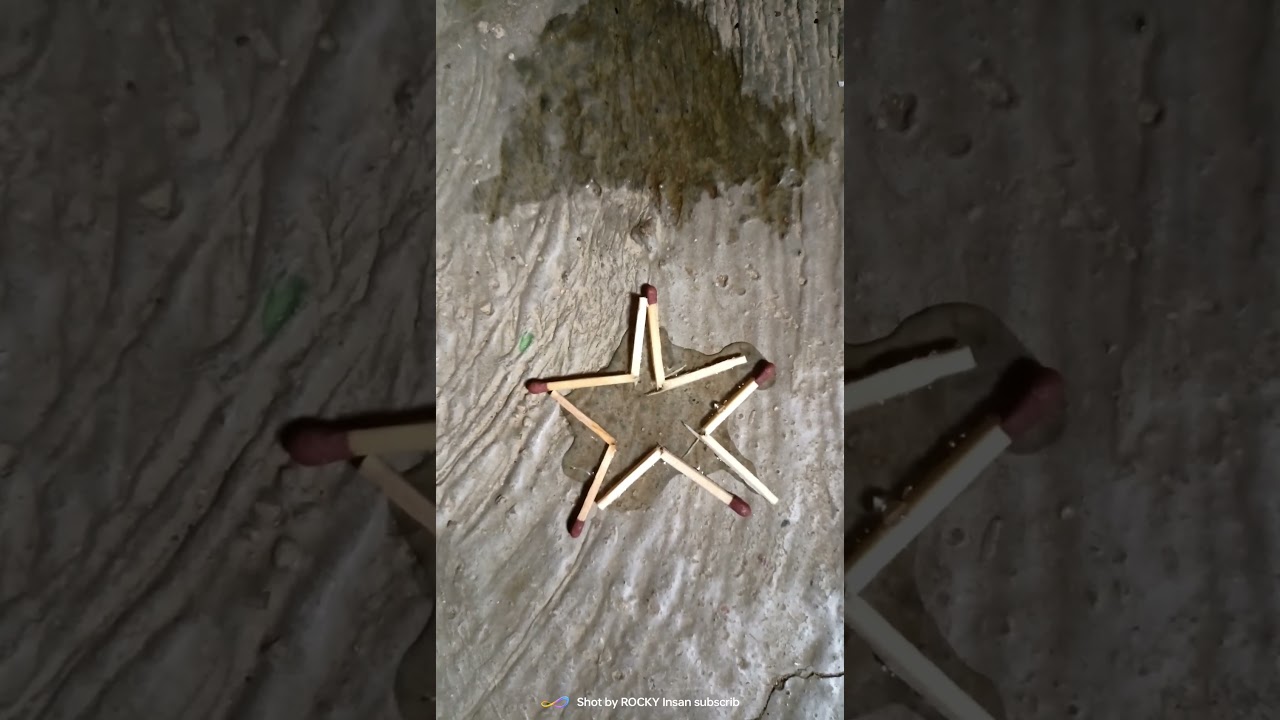 MACHIS KE TILLI PANI EXPERIMENT | MACHIS KE TILLI SE STAR KAISE BANAEN 