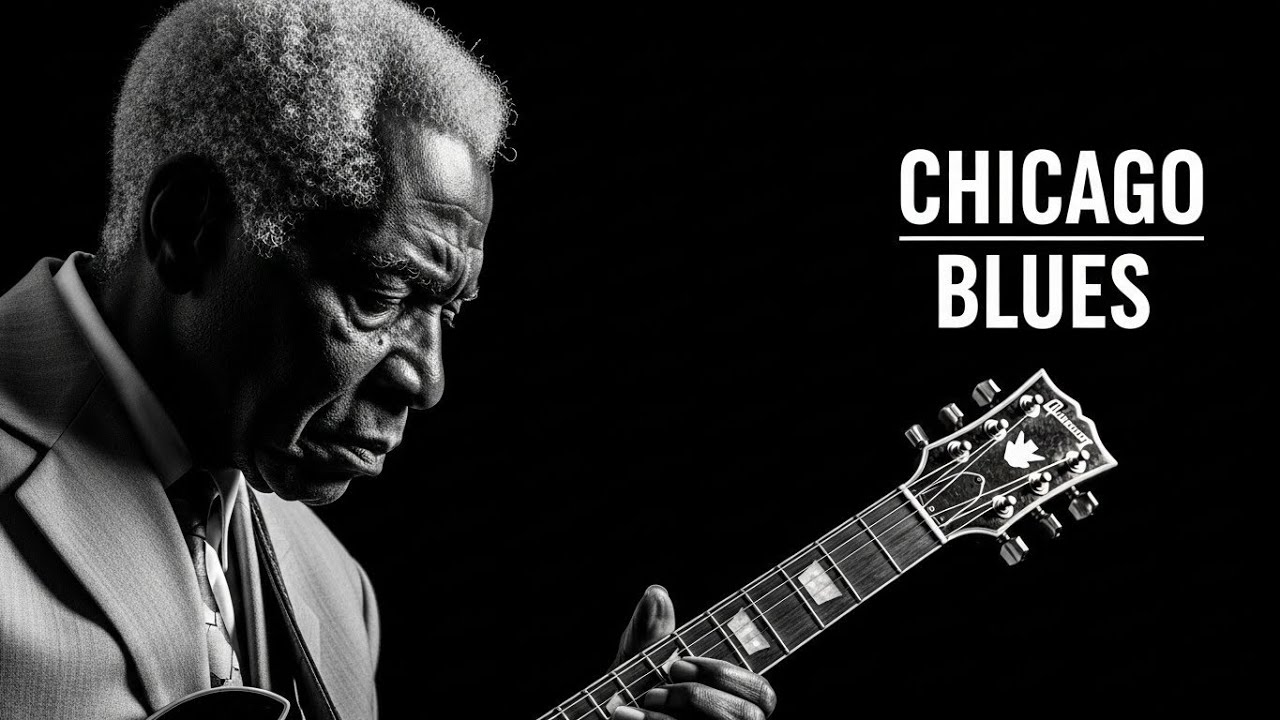 Relaxing Electric Blues Guitar | Chicago Blues Style