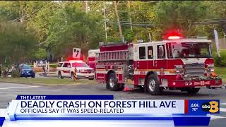 Man dead in speed-related crash in Forest Hill