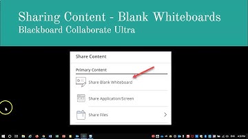 Blank Whiteboards - Blackboard Collaborate Ultra