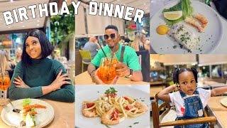 SPECIAL BIRTHDAY DINNER || How We celebrated Hubby’s Birthday As Family of 3 In Italy 🇮🇹