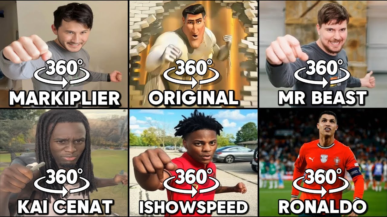 360° VR Metro Man Edit Original против MrBeast против Ishowspeed против Kai Cenat