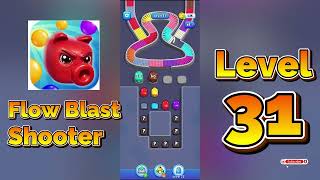 Flow Blast Shooter Level 31 Walkthrough 🔫🧩 | Color Shooter Puzzle Solution | Mini Boss