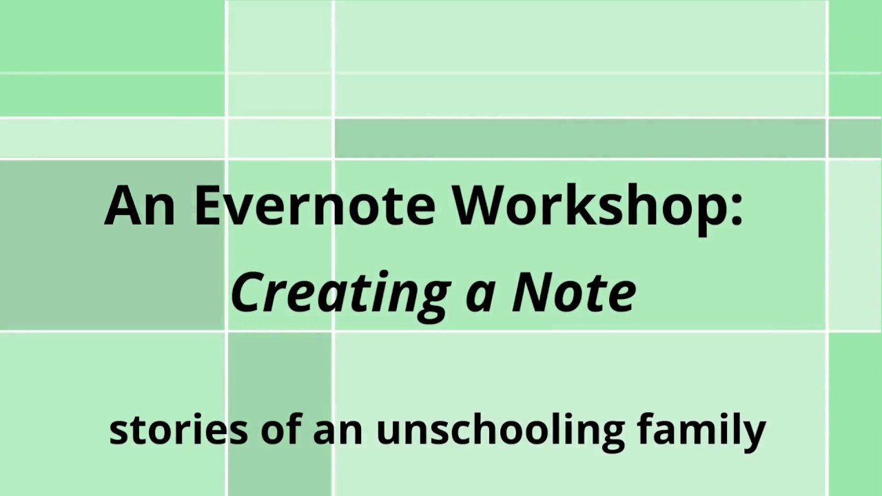 How to Create an Evernote Note - YouTube