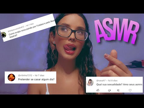 ASMR - REPONDENDO PERGUNTAS 🍒 |parte 2