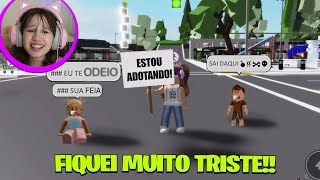 ADOTEI 2 FILHOS EM BROOKHAVEN mas FOI TRISTE  O QUE FIZERAM - ROBLOX