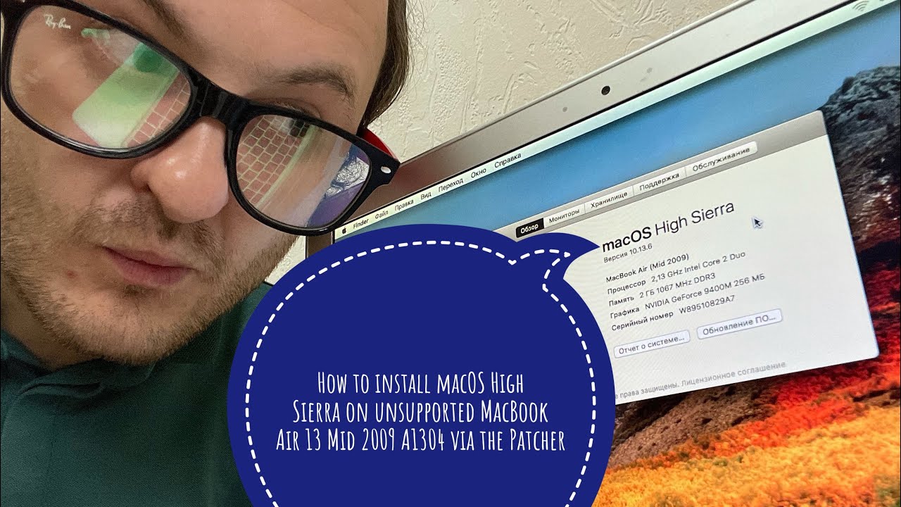 Eng. How to install macOS High Sierra on unsupported MacBook Air 13 Mid ...