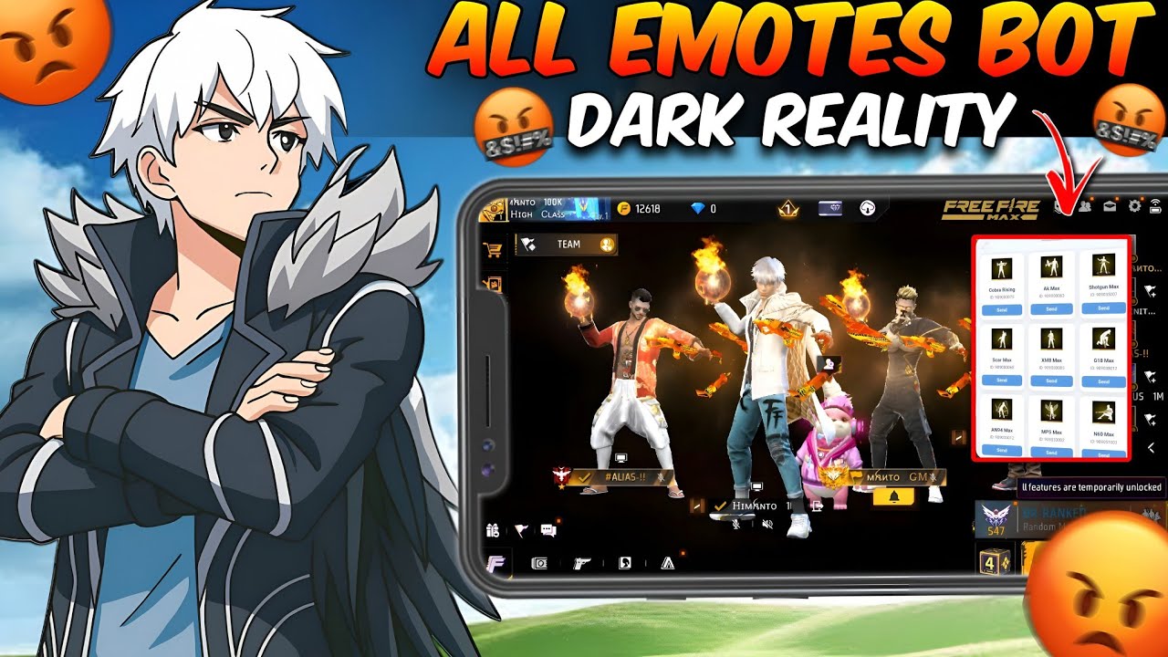 Reality of Free Fire Emote Bot 🤖  Emote Bot Sc@m🤬   