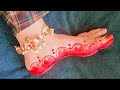 Beautiful alta design/टेप से लगाए बहुत ही सुंदर आलते की डिज़ाइन/foot alta design#altadesign