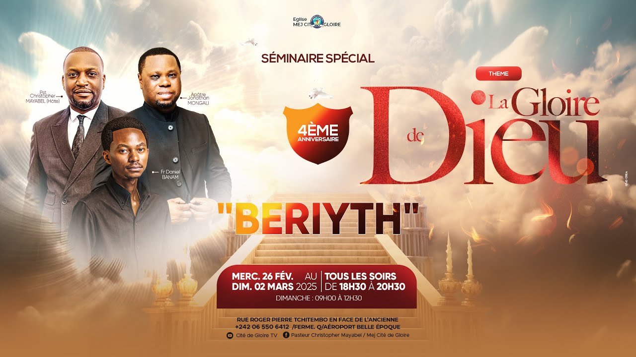 🔴 BERIYTH 2025 (JOUR 3) | LA VIE QUE NOUS IMPOSE LA GLOIRE DE DIEU AVEC ...