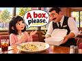 🥡 Can I Get a Box? Taking Leftovers Home at an American Restaurant | Slow and Easy English Story