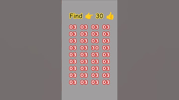 Find 30 odd number #newvideo #quiztime #challenge #facts #memes