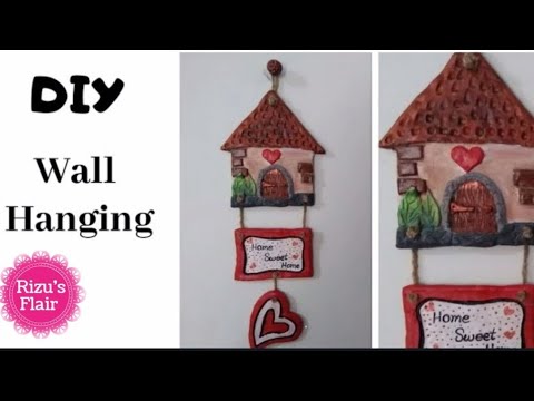 Diy New Wall Hanging Ideas Home Sweet Air Dry Clay Craft Decor Cardboard You - Home Sweet Wall Hanging