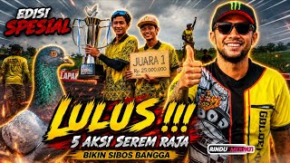 Bikin Sibos Bangga🔥5 Aksi Raja Tim Sekolah Merpati Juara 1 Gir B PraMobilan Kolong New Candi Batang