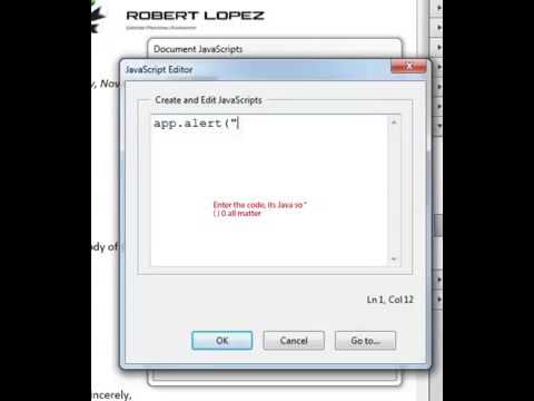 Basic Javascript for PDF's   YouTube
