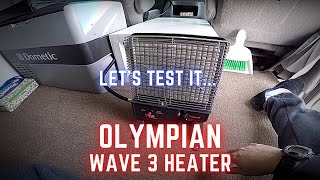 Testing the Olympian Wave 3 Heater - How to Heat Your Van in Winter -  YouTube