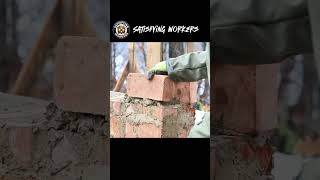 How to Build a Traditional Brick Stove in Winter #worker #process #brick #stove #diy