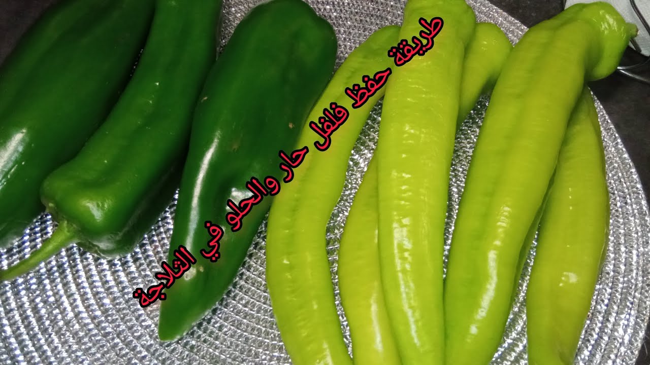 طريقة الاحتفاظ با الفلفل الاخضر الحار و الحلو في الثلاجة مدة أطول #تحضيرات_رمضان