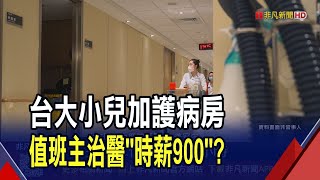 小兒加護主治醫師"時薪900元"?台大醫院徵人掀熱議 院方澄清:院聘主治醫師首年薪資逾23萬|非凡財經新聞|20251026