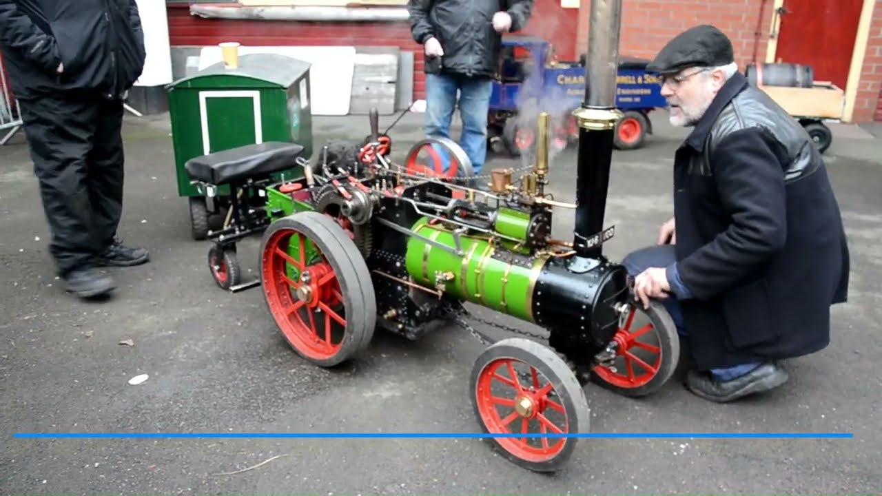 Some miniture Steam Traction engines at ELR 18th Jan 2025.