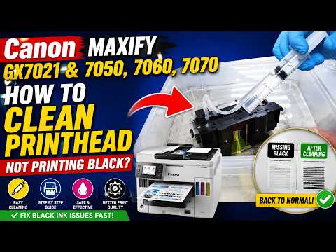 かおりんページ Canon Maxify GX7021 & 7050, 7060, 7070 - How To Clean Printhead