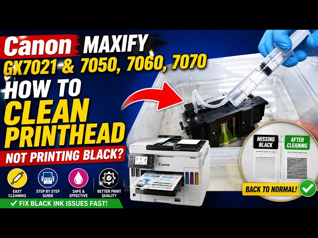 Fixing Print Quality Problems on the Canon MAXIFY GX7021