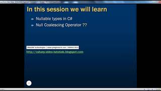 Part 6 - C@ Tutorial - Nullable Types.avi_HD.