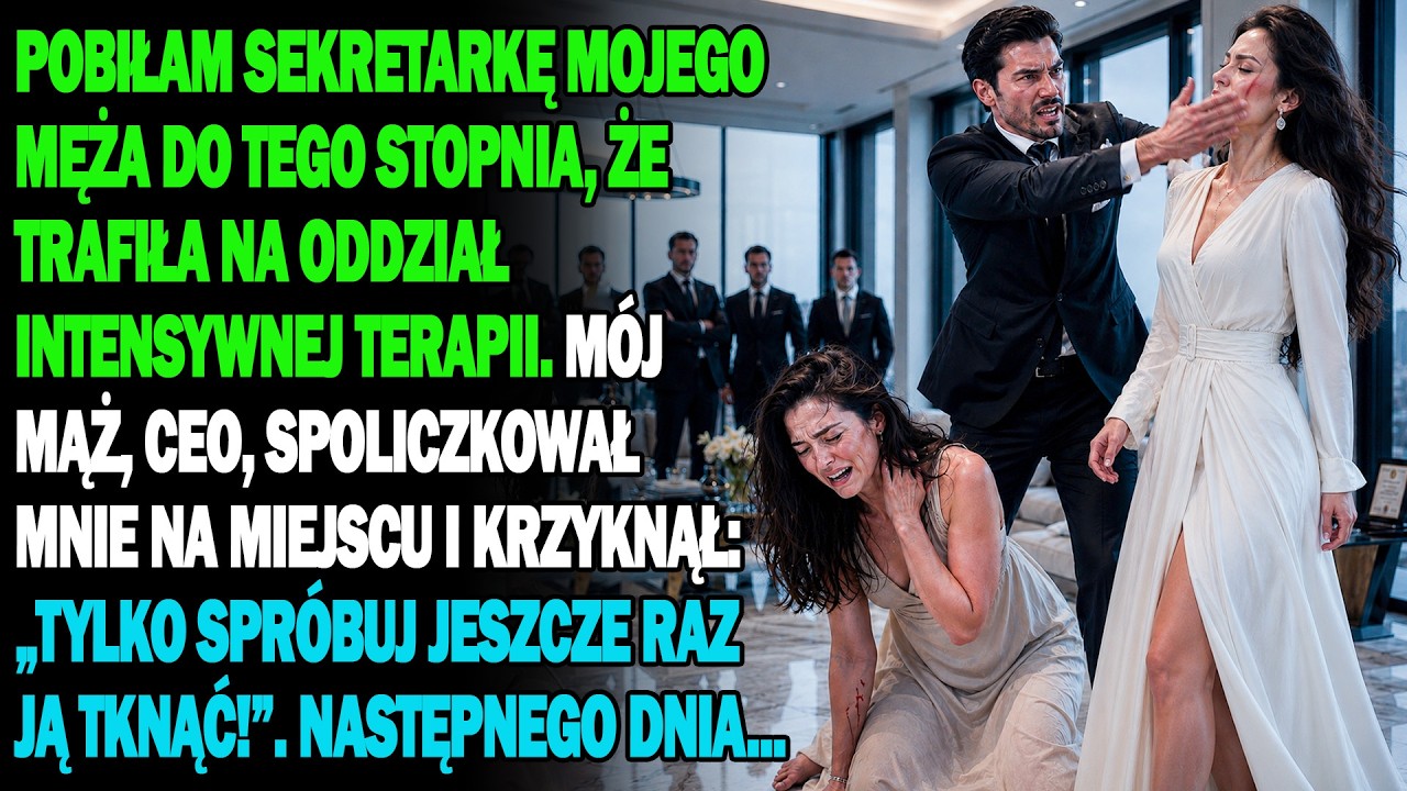 Zamiast róż i kolacji zaskoczyłam męża w jego apartamencie. Na podłodze leżały czerwone szpilki, a z sypialni dobiegały odgłosy, które zamroziły mi krew. Gdy otworzyłam drzwi, moja sekretarka męża...