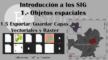 1.5 Crear/Guardar/Exportar Objetos espaciales tipo vectorial y ráster en Rstudio