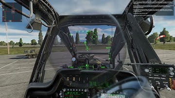 DCS AH64D HOVER AND TAXI PRACTICE