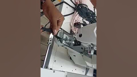 Draw cord ends stitch with automotion