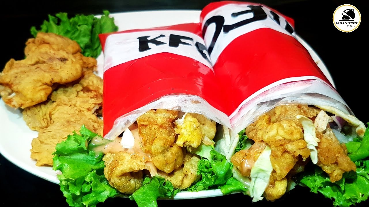 KFC Zinger Twister Roll With Homemade Tortilla Bread/Zinger Roll(Daily