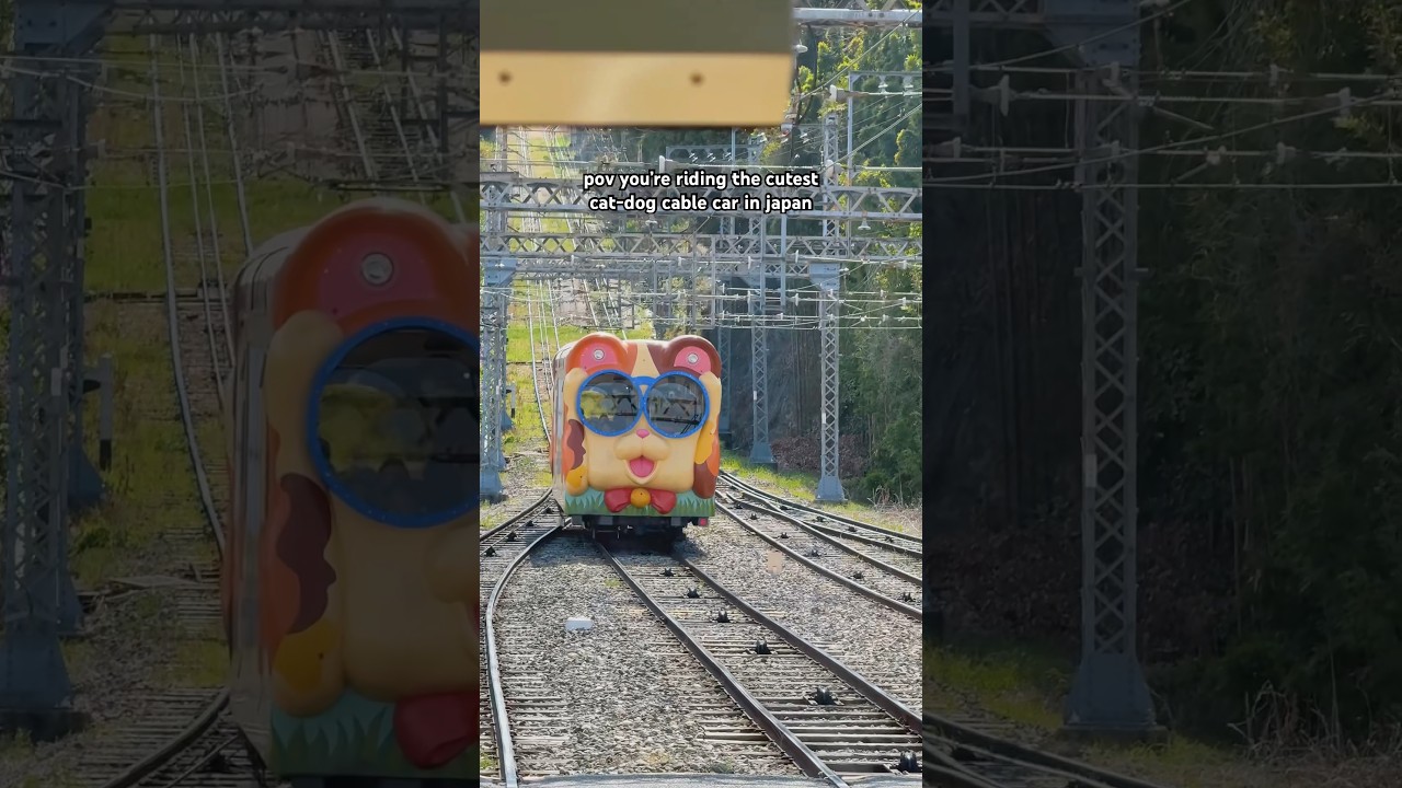 Cable car in japan that takes you to a mountain temple🍃📍Ikoma,Nara 