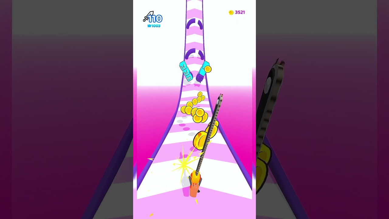 Sword Cut Run game level 15 🗡️ shorts video 🫰 