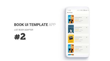 Book App UI Template part2: Setup Book Adapter | Android Studio Tutorial