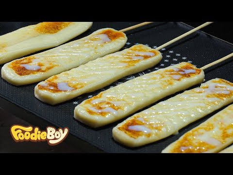 <strong>Grilled</strong> Mozzarella <strong>Cheese</strong> / Korean Street Food / 모짜렐라 치즈구이 / 경기 광명전통시장 길거리 음식