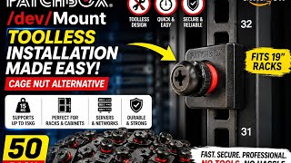 PATCHBOX/dev/Mount - Toolless Installation Cage Nut Alternative Device Mount Screws for Pat