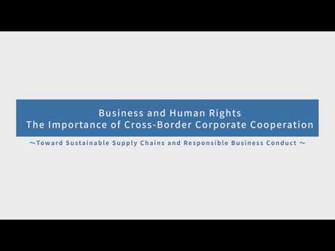 Business and Human Rights The Importance of Cross Border Corporate Cooperation
