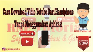 Cara Download Vidio Yotube Dari Hp Tanpa Menggunakan Aplikasi, tahun 2020