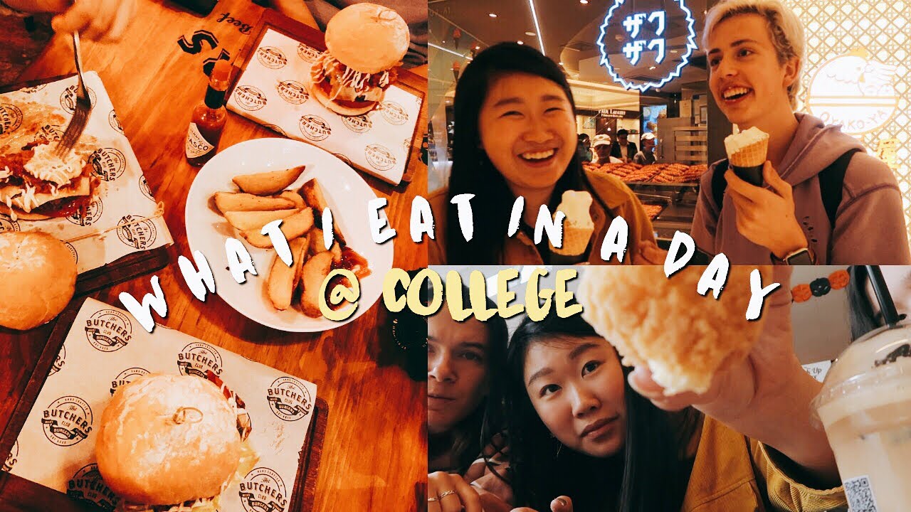 college what i eat in a day !