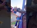 Cewe cantik hijabers kena sama kuda lumping‼️Benjang mekar budaya