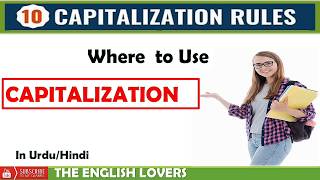 10 Capitalization Rules in English Grammar in Hindi or Urdu
