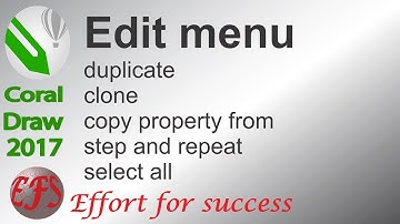Corel draw 2017 class 68 edit menu  duplicate clone copy property from step and repeat Urdu/Hindi