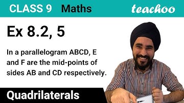 Ex 8.2, 5 - In a parallelogram ABCD, E and F are mid-points - Teachoo
